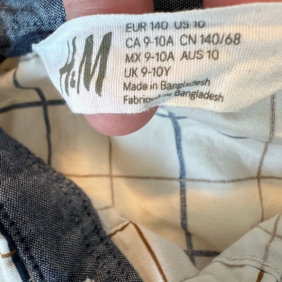 Boys H&M Button Down Shirt Size 10 - Picture 5 of 8